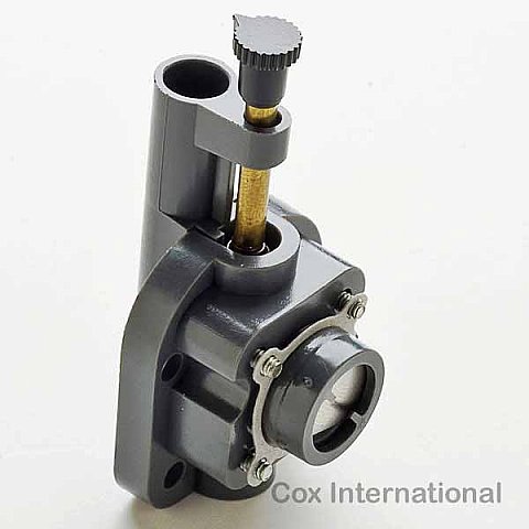 Cox 049 Model Engine Backplate Crankcase Block Assembly 1.jpg