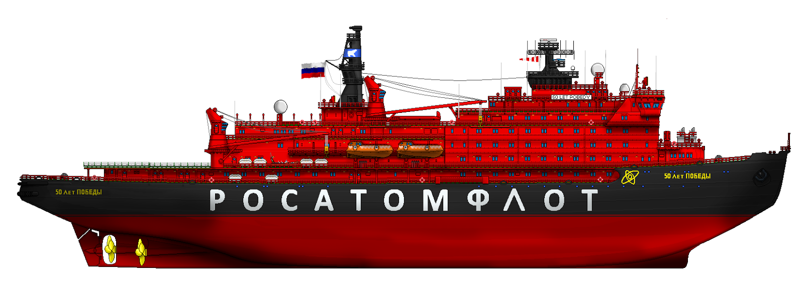 Russian icebreaker 50 Let Pobedy ROSATOMFLOT.png