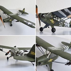 Piper L-4 Grasshopper - Rosie the Rocketeer - Outdoor Free Flight