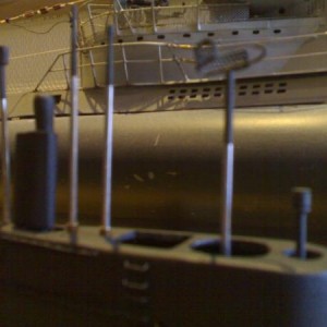 gespoten peroscopen en antennes