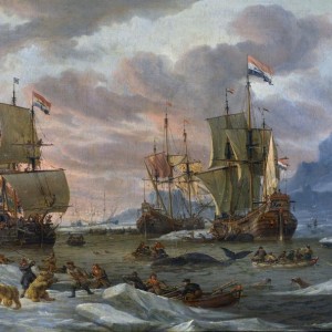 Abraham Storck   Walvisvangst