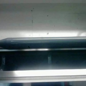 achter kant in vorm gebracht