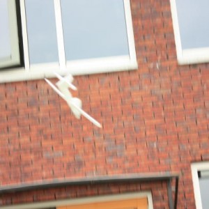 vliegtuig in vlucht