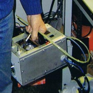 gemakkelijk te dragen die startunit !
 natuurlijk hoort er nog wel een gasflesje en een 12 vlt.  accu bij.