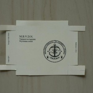 De deksel van de doos