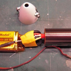 HET RC 2W25 motor 2720Kv, met KPG27 5,2 : 1
Rendement 80%