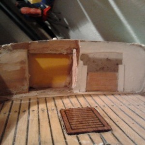 Toilet gemaakt onder de bak