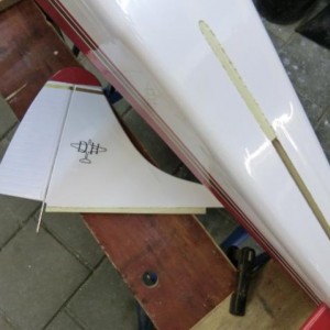 Oracover  met soldeerbout verwijderd