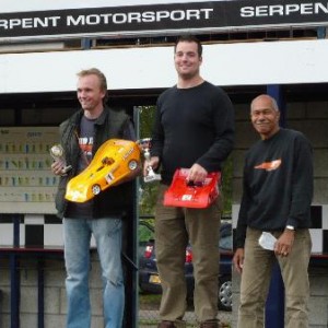 podium tijdens clubrace