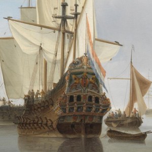 Hollandse schepen op een kalme zee   groot   kopie (2) (799x800)