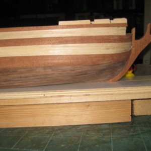 de voorzijde van het schip