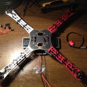 Overzichtje van de bovenkant van de DJI F450