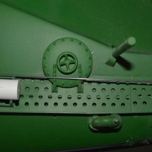 Detail loopgang bij een mangat Heuss