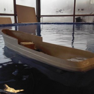eerste testvaart in bassin