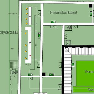 Exposantenindeling De Ruyterzaal