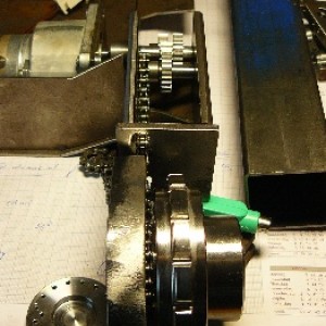 vertragingskast met sprocket
