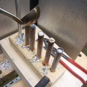 finish 24 lead pouring in copper tubes