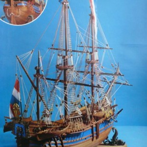 het model op de poster
