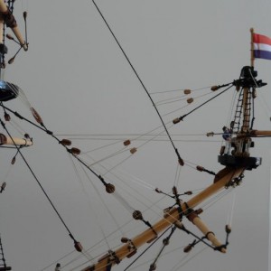 sprietmast met bootsman