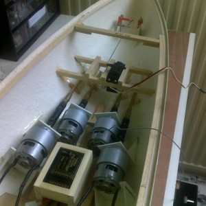 servo gemonteerd
