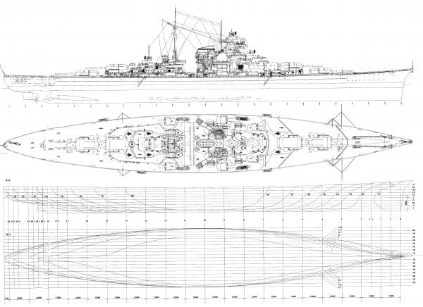 10Conway   Anatomy of the Ship   Battleship Bismarck3