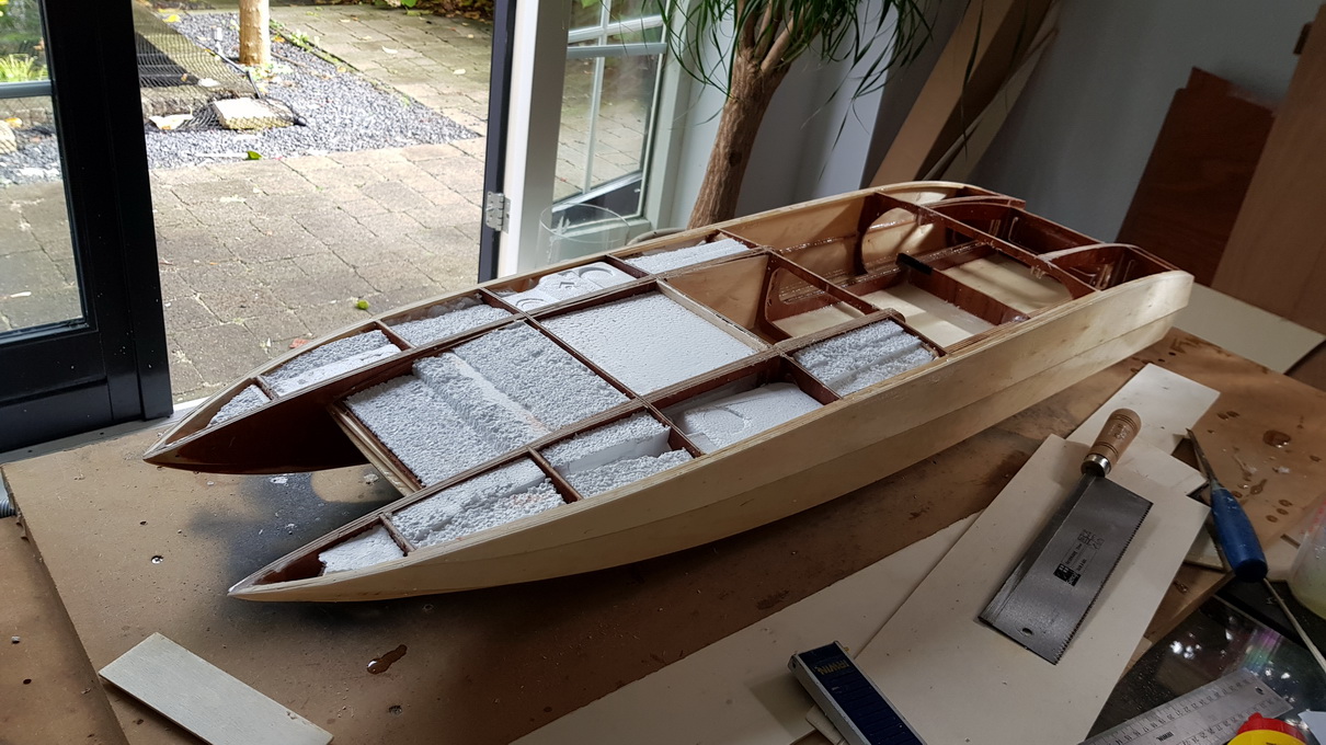 Munching Probleem George Eliot Zelfbouw Catamaran project | ModelbouwForum.nl