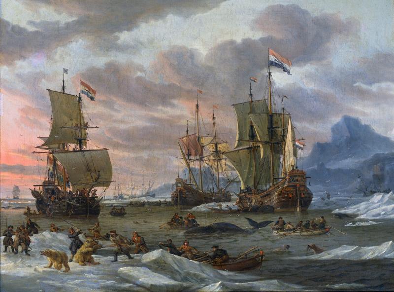 Abraham Storck   Walvisvangst