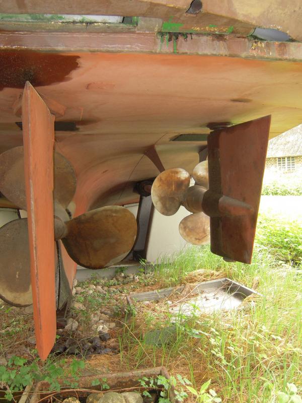 Achteraanzicht van het onderwaterschip