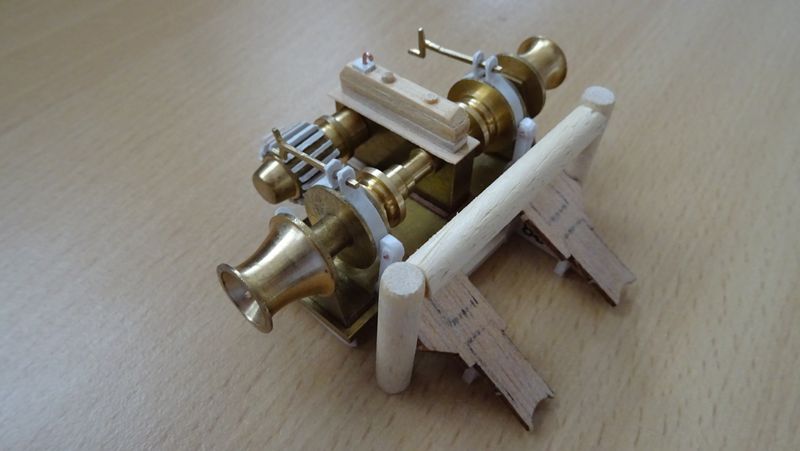 ankerwinch met ketting geleider