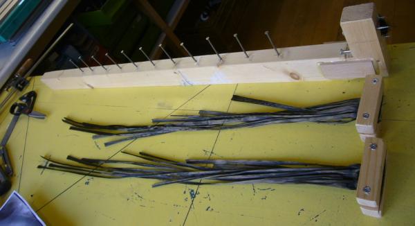 carbon rovings net geknipt