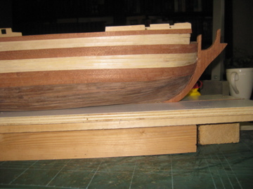 de voorzijde van het schip