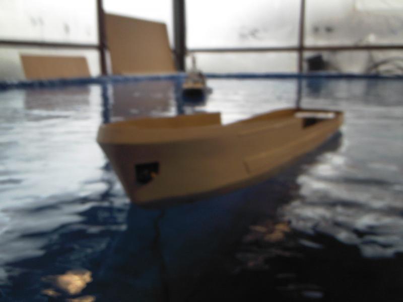 eerste testvaart in bassin