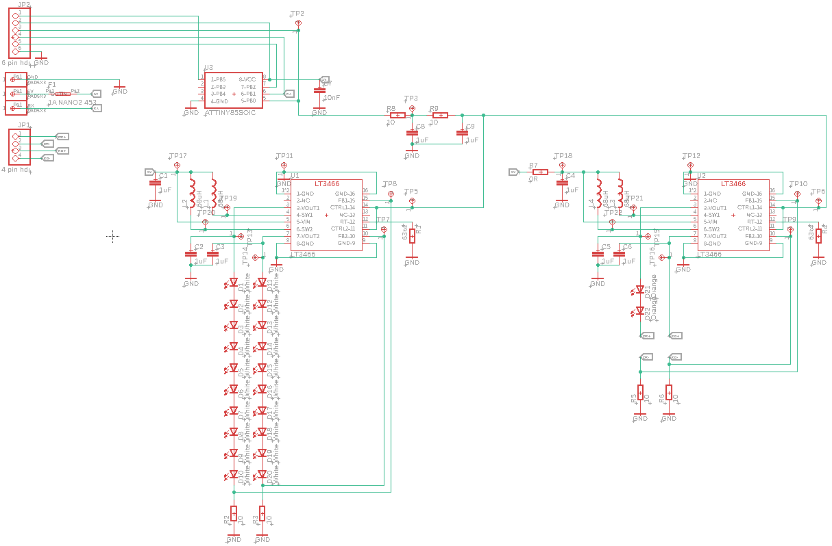 Elektrische Schema LED's