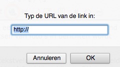 FAQ fimpje plaatsen URL