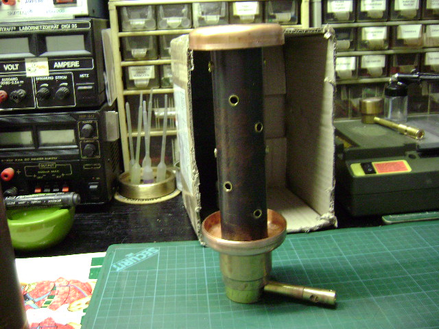 Ketelfront (je) plus brander