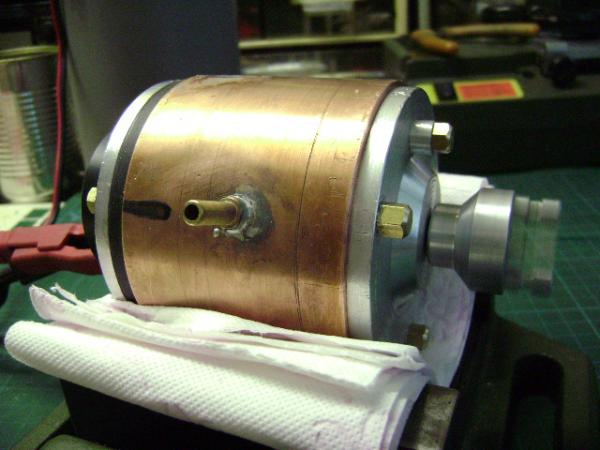 motor 180 Watt met waterkoeling
Motor is klaar en staat proef te draaien