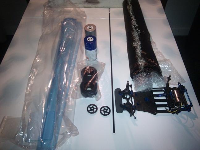 Onderdelen Top fuel Dragster stromen binnen