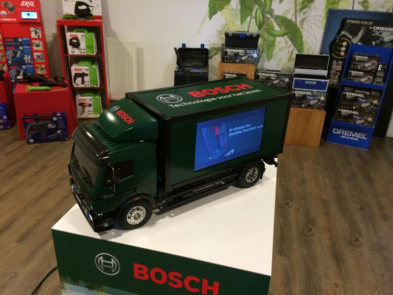 Op een beurs