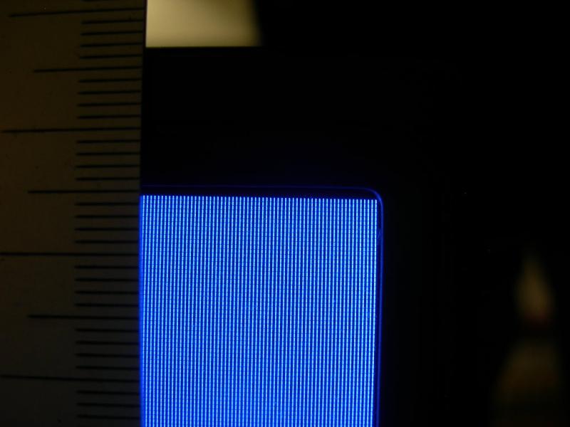 Pixels tellen op een 7" monitor.