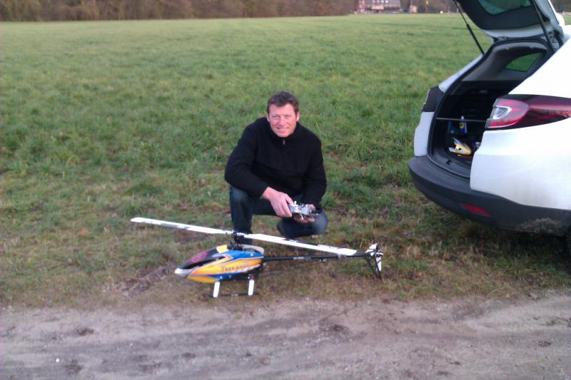 Rob (the flowerman) and his new T-rex 600E pro