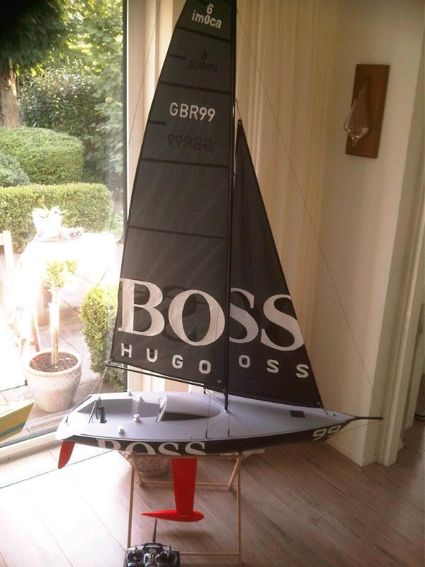 Robbe Estelle 'Hugo Boss' Na een dag zeilen op het water bij Grou
