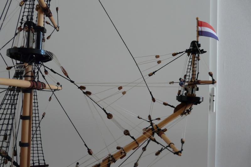 sprietmast met bootsman