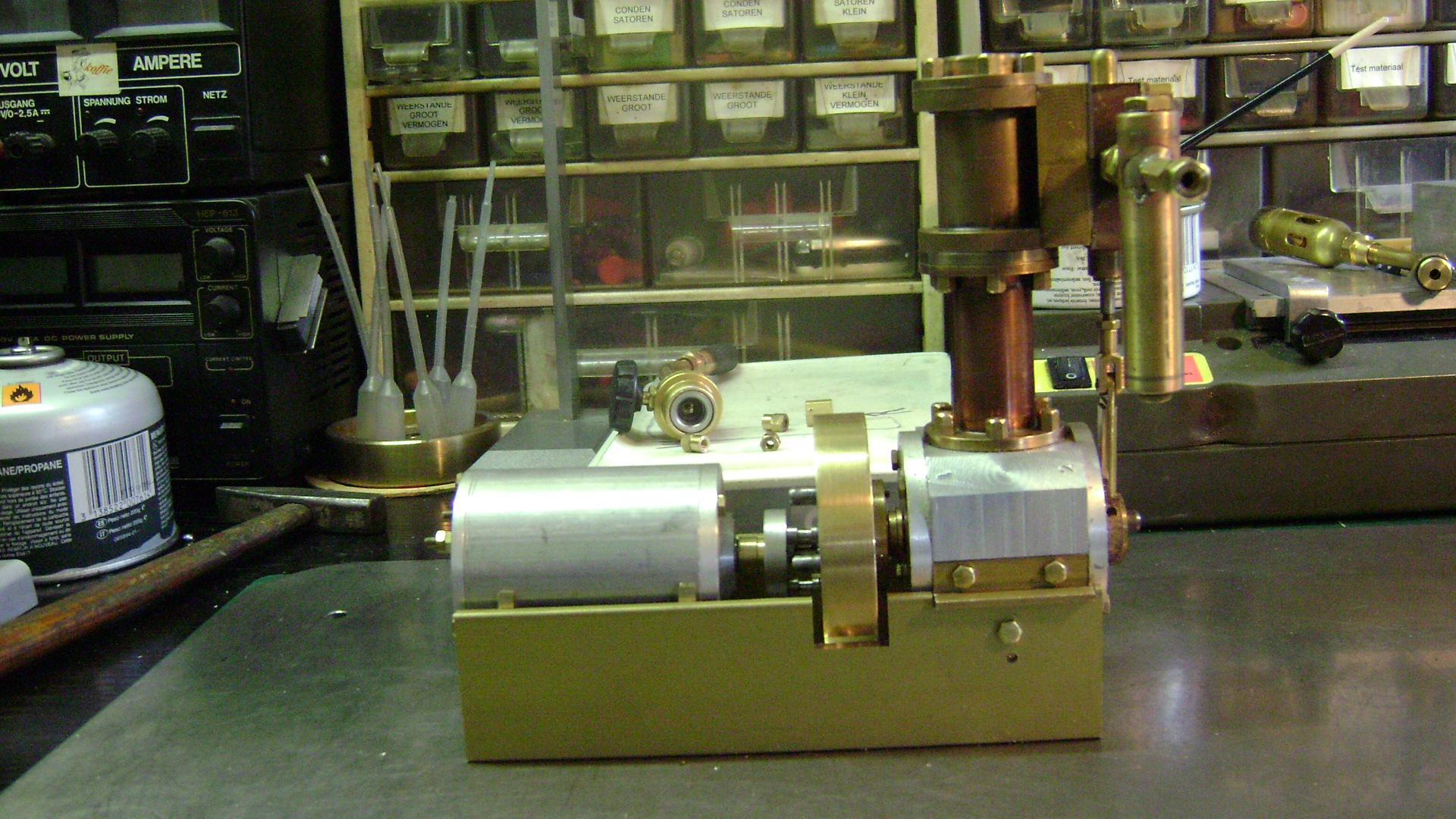 Stoomketel in aan bouw 007