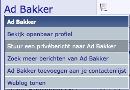 stuur prive bericht