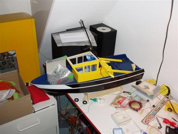 tijdens de bouw