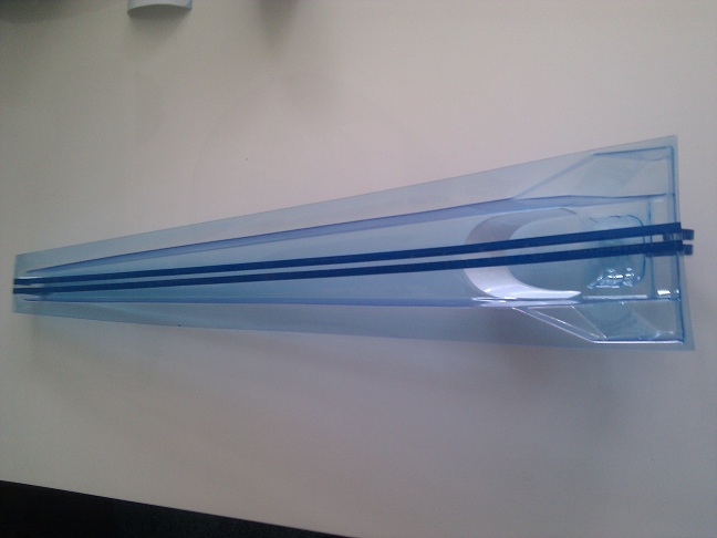 Top fuel dragster body striping aangebracht