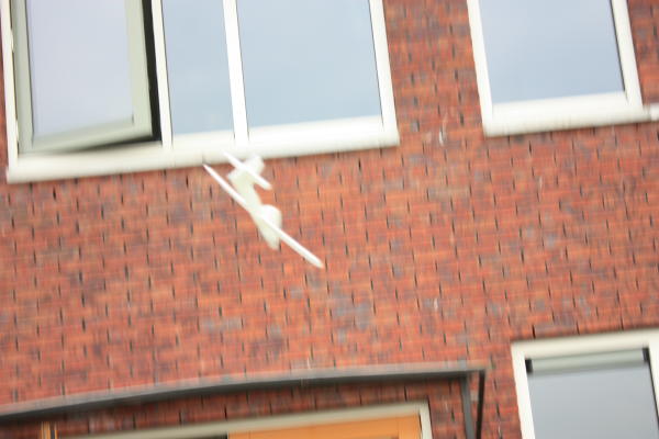 vliegtuig in vlucht